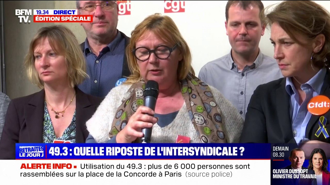 Retraites: l'intersyndicale appelle à des rassemblements ce week-end et à une journée de grèves et de manifestations le 23 mars