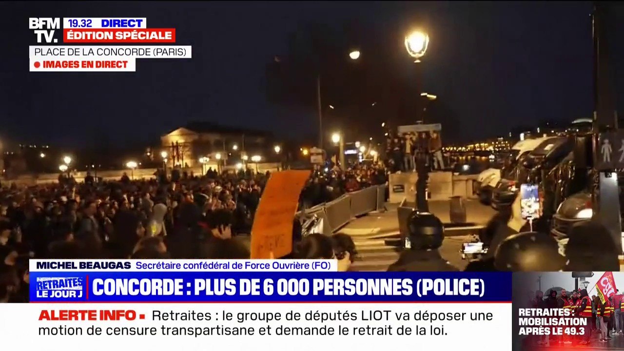 Michel Beaugas (FO): "Il y a de nombreuses manifestations spontanées dans toutes les villes de France"