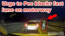 UK Dashcam - Driver Blocks M1 Fast Lane on Motorway almost causing Car Crash || WooGlobe