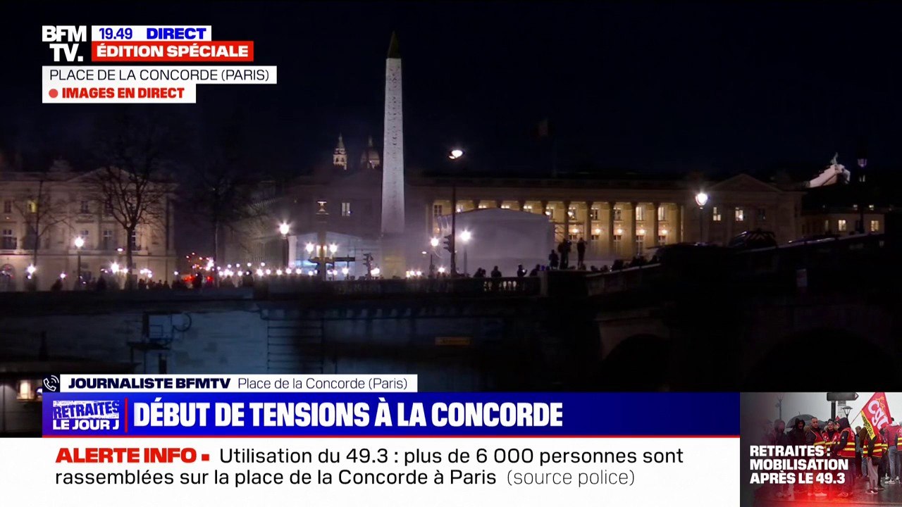 Recours au 49.3: les forces de l'ordre commence...