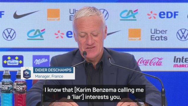 Deschamps responds to Benzema's 'liar' claim