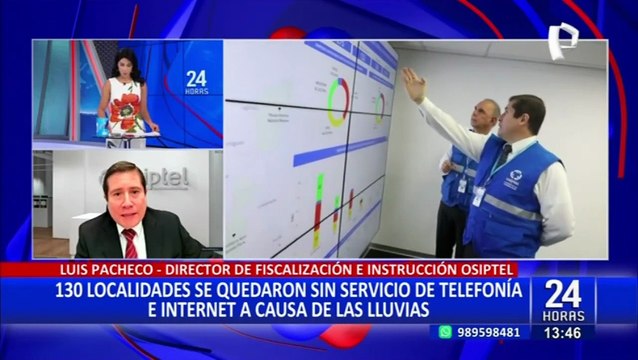 Osiptel reporta caída de 275 estaciones base de servicios de telefonía e internet móvil