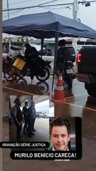 Murilo Benício em Ceilândia gravando cena da série 'Justiça 2'