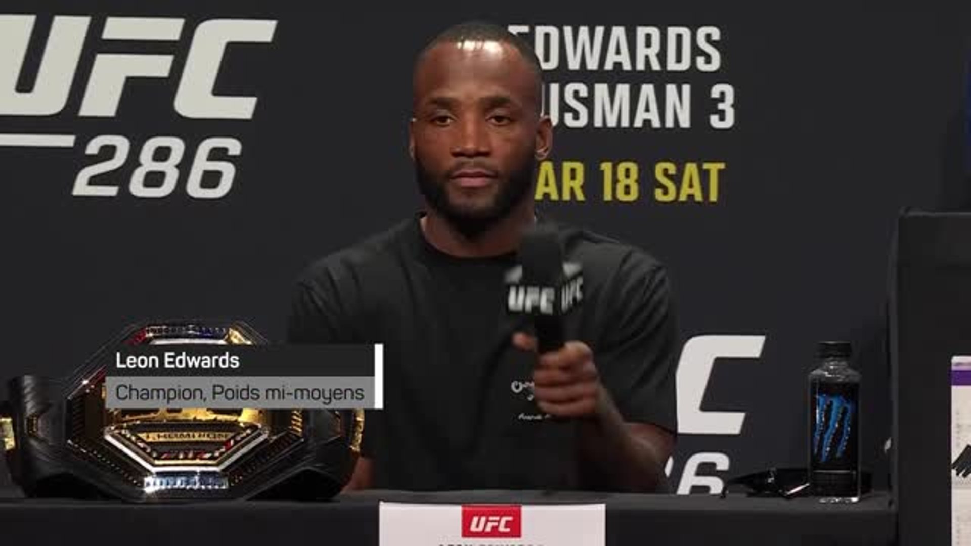 UFC 286 - Edwards et Usman répondent à McGregor ! - Vidéo Dailymotion