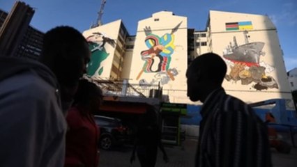 Un mural en las calles de Nairobi como puente entre Ucrania y Kenia