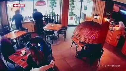 Bolu'da deprem anı kamerada