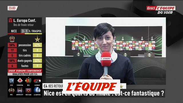 Nice qualifié pour les quarts après sa victoire face au Sheriff Tiraspol - Foot - C4