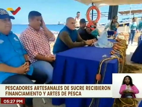 Entregan 240 financiamientos a pescadores artesanales del edo. Sucre