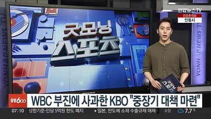 KBO, WBC 부진 대국민 사과…"중장기 대책 마련"