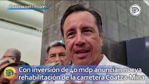 Con inversión de 40 mdp anuncian nueva rehabilitación de la carretera Coatzacoalcos-Minatitlán