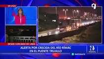 Cercado de Lima: Caudal del río Rímac se incrementó a la altura del puente Trujillo