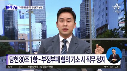 李 궁지로 모는 민주 ‘당헌 80조’ 삭제 논란