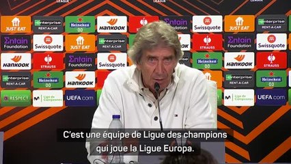 8es -  Pellegrini : "Manchester United est une équipe de Ligue des champions"