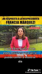 Respuesta de congresista norteamericana María Elvira Salazar hacia Francia Márquez