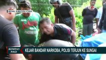 Dramatis! Polisi Ceburkan Diri ke Sungai Demi Kejar Bandar Narkoba di Medan