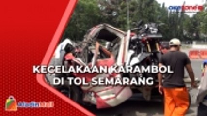 Hilang Kendali, Truk Tabrak 7 Kendaraan di Tol Jatingaleh-Krapyak Semarang