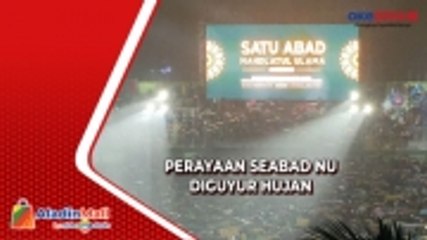 Hujan Deras, Ribuan Nahdliyin Ikuti Resepsi Puncak Satu Abad NU hingga Akhir