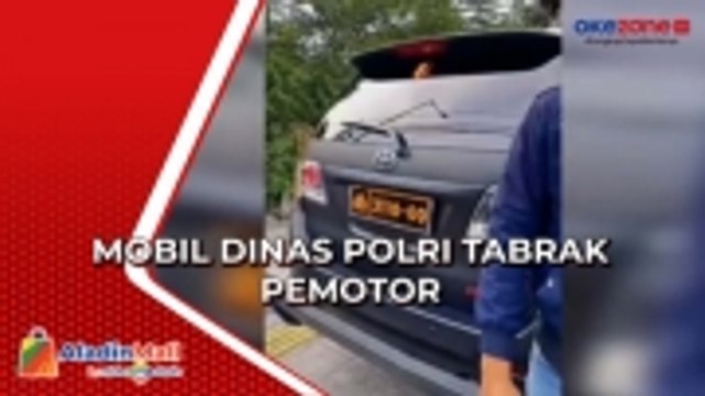 Terobos Lampu Merah, Mobil Plat Dinas Polri Tabrak Pemotor di Rawamangun