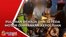 Puluhan Remaja Pelaku Balap Liar Diamankan Kepolisian dan Warga