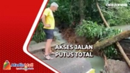 Jalan di Sabang Menuju Titik Nol Kilometer Ambles