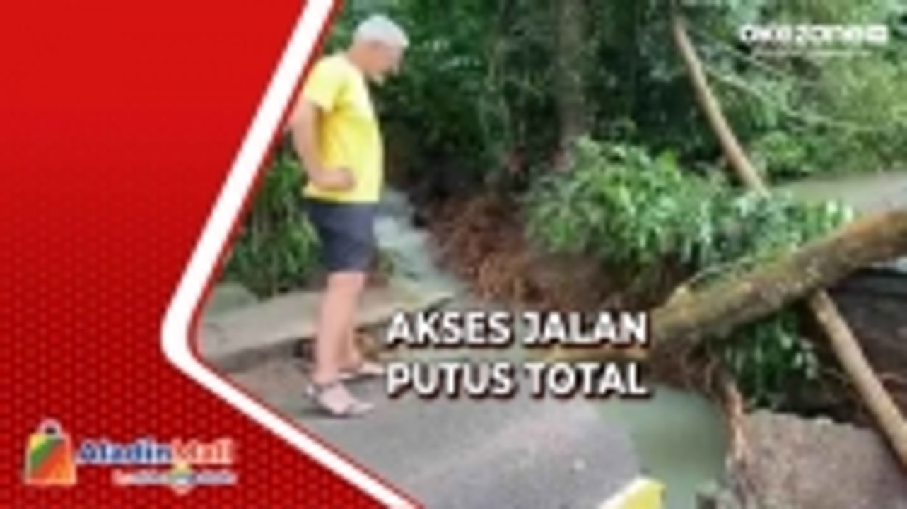 Jalan di Sabang Menuju Titik Nol Kilometer Ambles