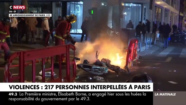 49.3 - Scènes de chaos et de violences dans plusieurs villes de France cette nuit à Paris, Marseille, Nantes, Rennes... Plus de 200 personnes interpellées dans la capitale