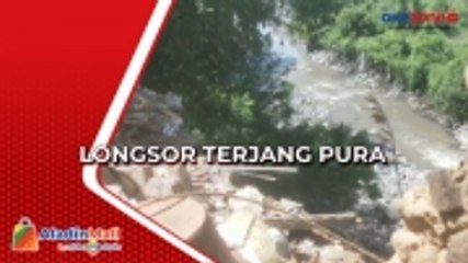 5 Rumah dan Pura Paibon di Klungkung Diterjang Longsor