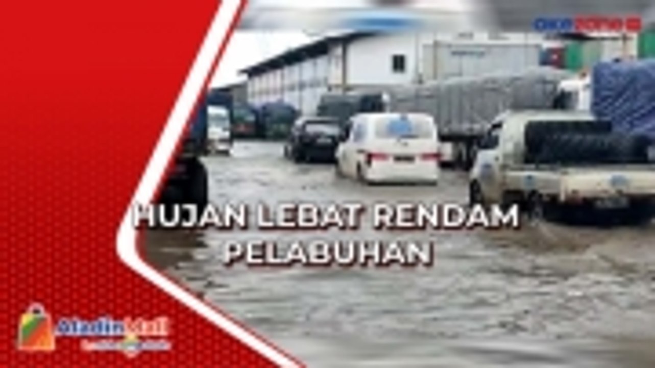 Hujan Lebat Rendam Dua Kawasan Pelabuhan di Jakut