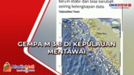 Gempa Magnitudo 3,9 Guncang Kepulauan Mentawai