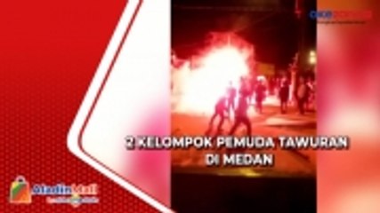 2 Kelompok Pemuda Saling Serang dengan Petasan dan Bom Molotov di Medan