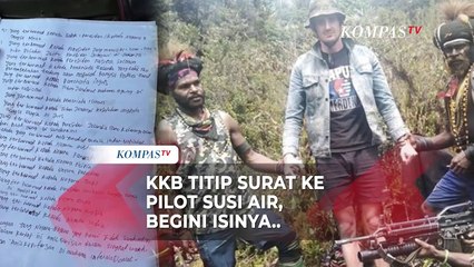 Lengkap! Isi Surat KKB Yang Dititipkan ke Pilot Susi Air di Jila Mimika