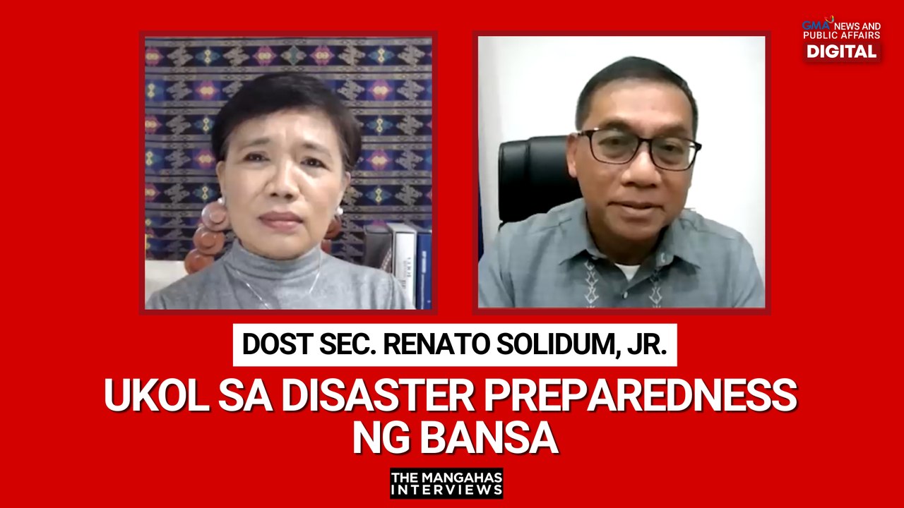 DOST Sec. Renato Solidum, Jr. ukol sa disaster...