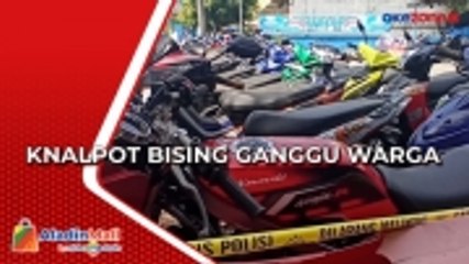 Belasan Motor dengan Knalpot Bising Diamankan Polisi di Palopo