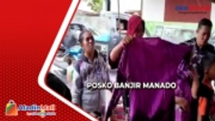 Download Video: Datangi Posko Banjir, Warga di Manado Serbu Pakaian Bekas