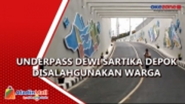 Usai Diresmikan, Underpass Dewi Sartika Depok Disalahgunakan Warga