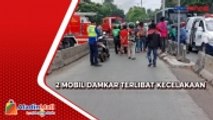 Menuju Lokasi Kebakaran, 2 Mobil Damkar Terlibat Kecelakaan di Cengkareng