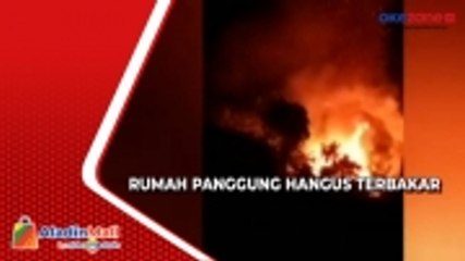 Televisi Tabung Meledak, Rumah Panggung di Sumedang Hangus Terbakar