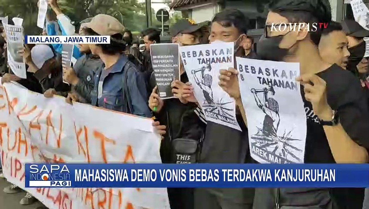 Aksi Mahasiswa Protes Vonis Bebas Hingga Sebut Tragedi Kanjuruhan Pelanggaran HAM Berat