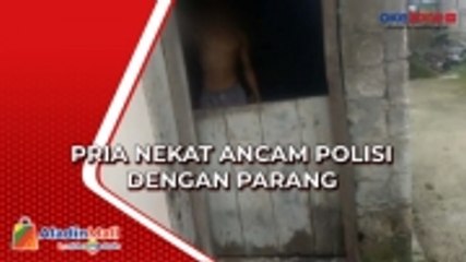 Diamankan saat Siram Bensin ke Rumah Warga, Pria Ini Nekat Ancam Polisi dengan Parang di Babel
