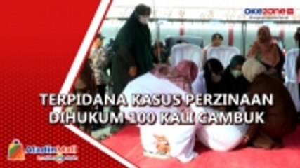 Wanita Terpidana Kasus Perzinaan Pingsan Usai Jalani Hukuman 100 Kali Cambuk di Aceh