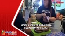 Terekam CCTV, Wanita Ini Tipu Kasir, Abis Makan Pura-Pura Sudah Bayar