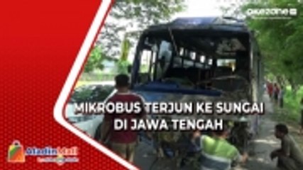 Mikrobus Oleng dan Terjun ke Sungai di Grobogan, Jawa Tengah