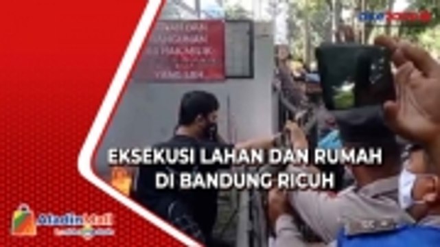 Eksekusi Lahan dan Rumah di Bandung Diwarnai Aksi Dorong dan Bakar Ban