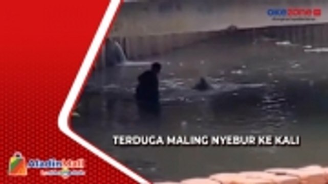 Kepergok Warga, Terduga Maling di Cempaka Putih Nyebur ke Kali
