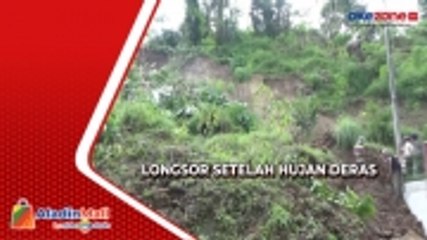 Longsor Landa Kuningan Setelah Diguyur Hujan Deras 4 Jam