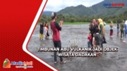 Warga Antusias, Lahan Pertanian Tertimbun Abu Vulkanik Kerinci jadi Objek Wisata Dadakan