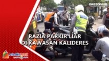 Razia Parkir Liar di Kalideres, Ratusan Motor Disanksi Cabut Pentil