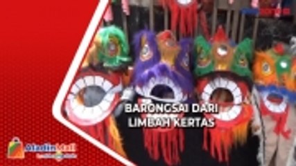 Kreatif, Kakek Berusia 75 Tahun di Yogyakarta Buat Barongsai dari Limbah Kertas