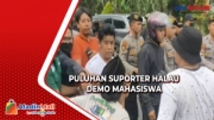 Puluhan Suporter Halau Demo Mahasiswa Berakhir Ricuh di Surabaya