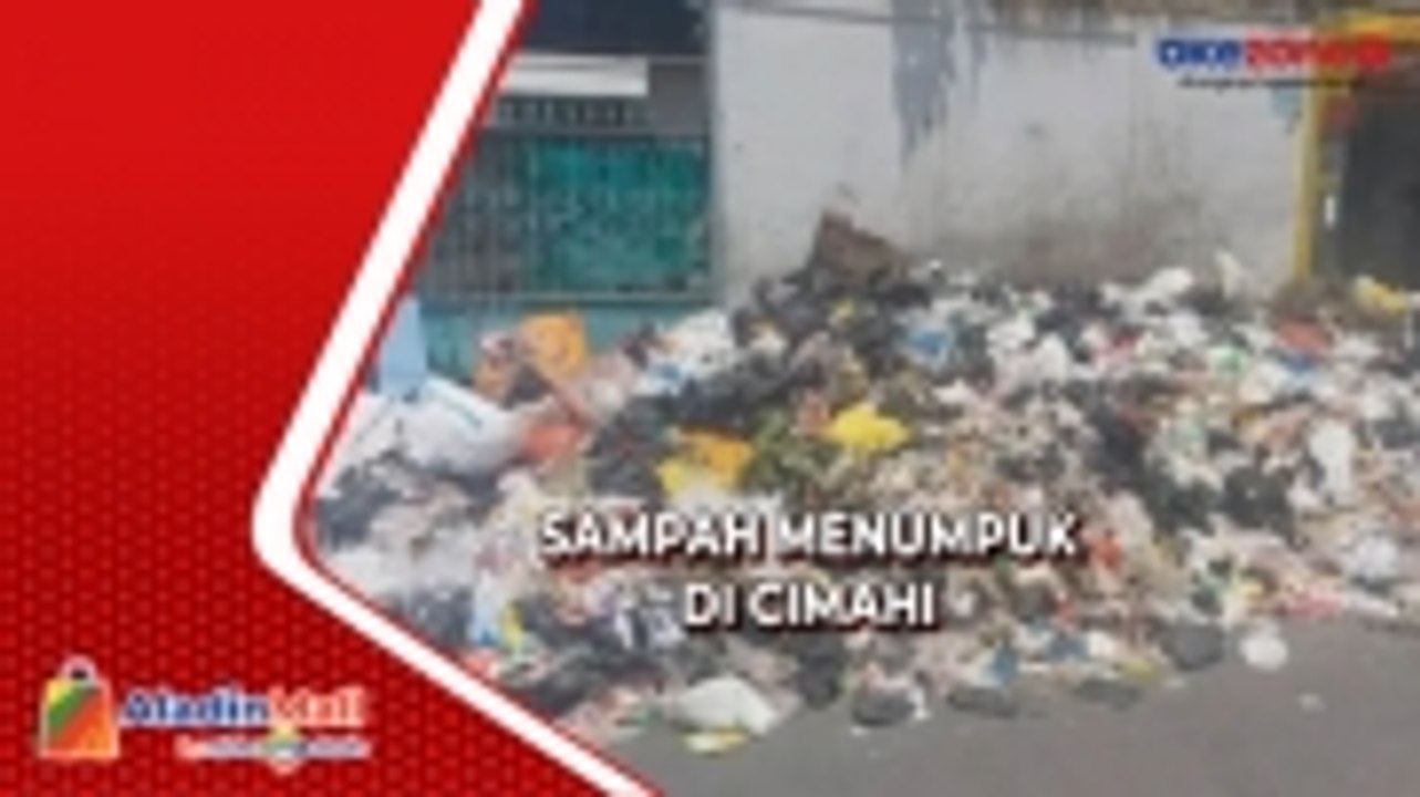 Sampah Menumpuk di Cimahi Dampak Jalan Ambles di TPA Sarimukti